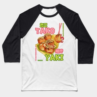 Tantalizing Takoyaki Baseball T-Shirt